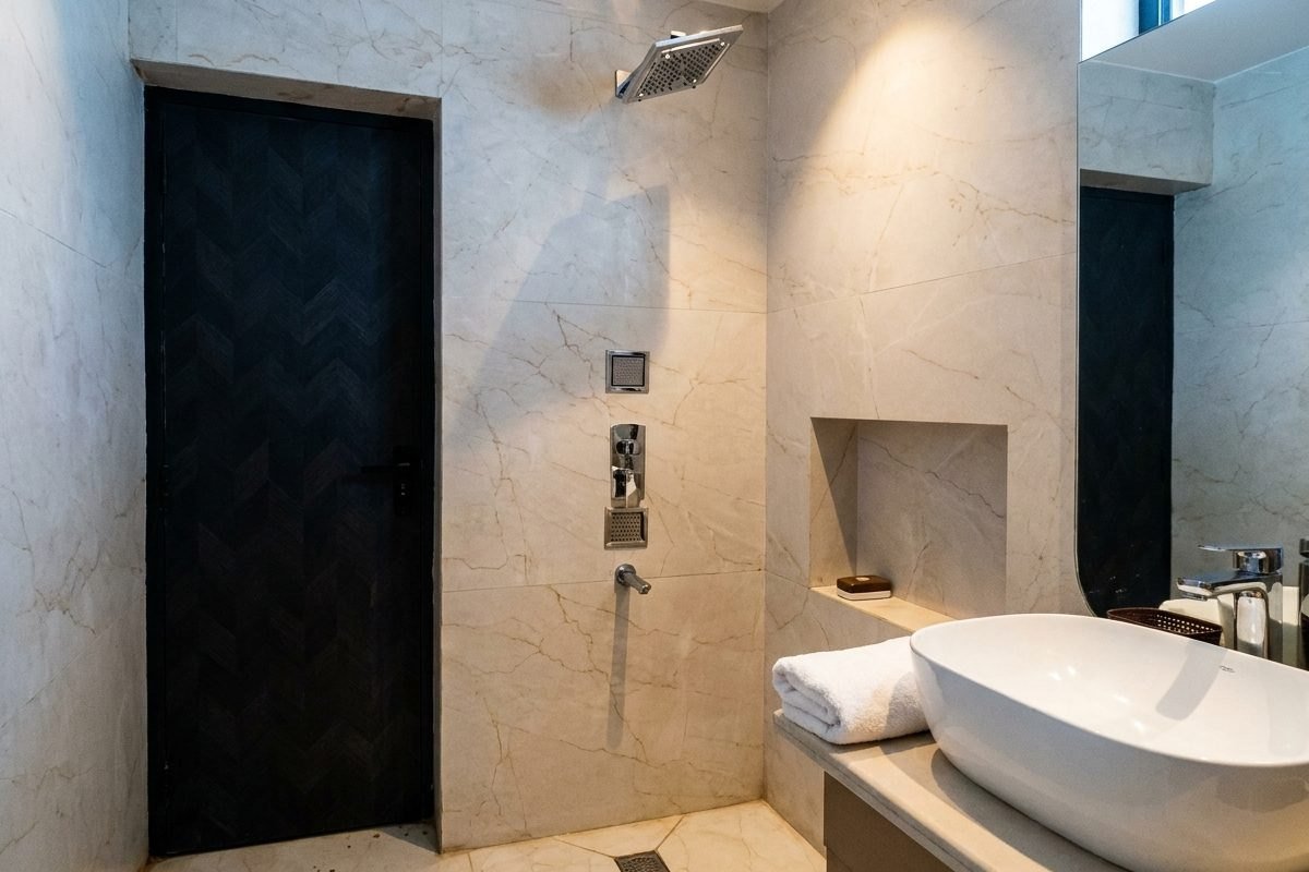 The guest bathroom